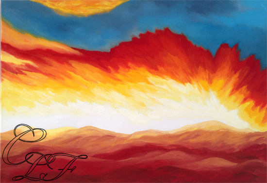 Ouest -  coucher hivernal